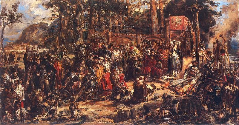 Jan Matejko Chrzest Litwy oil painting image